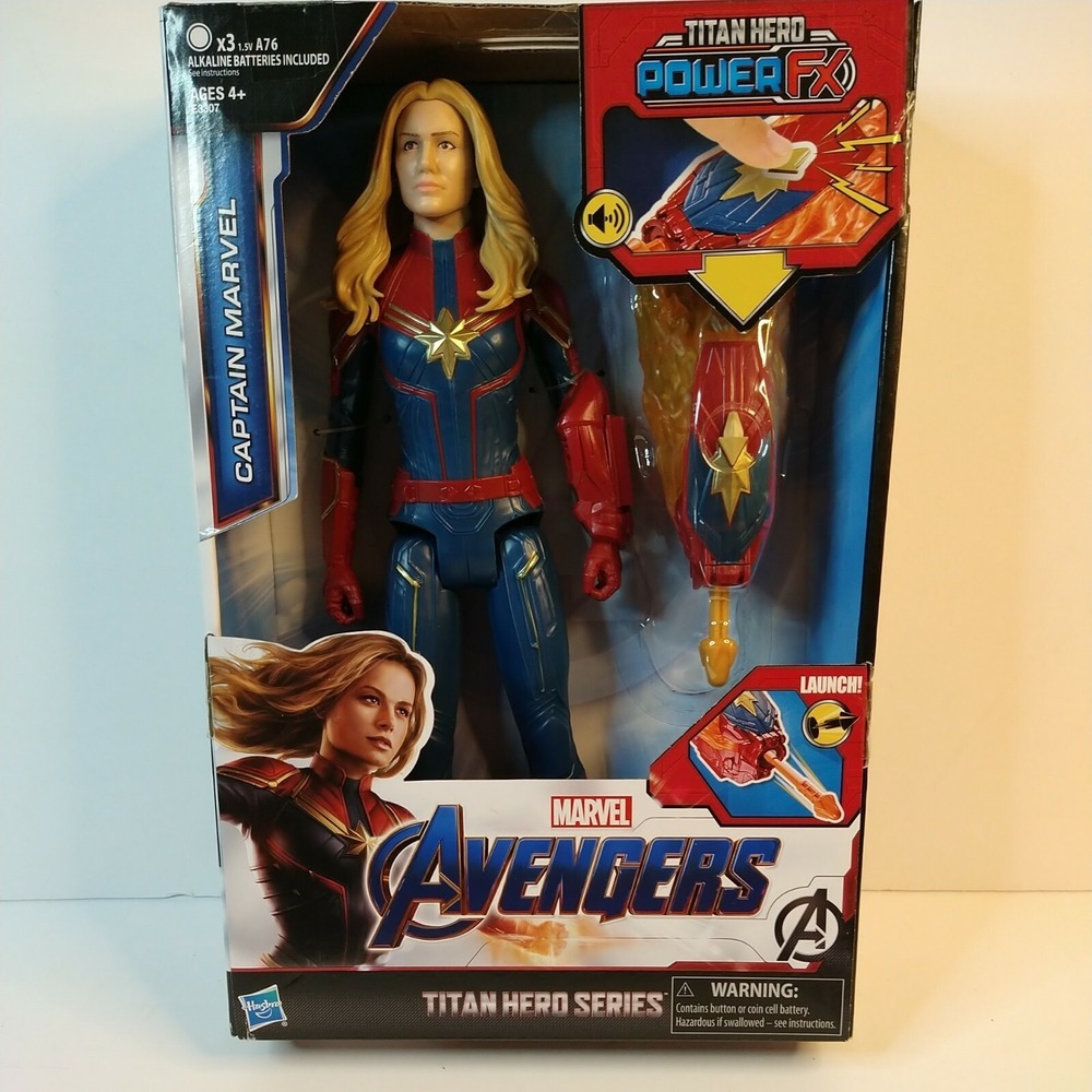 Captain Marvel 12" Action FIGURE ,AVENGERS 4 ENDGAME Titan Hero Power FX 2.0 NEW